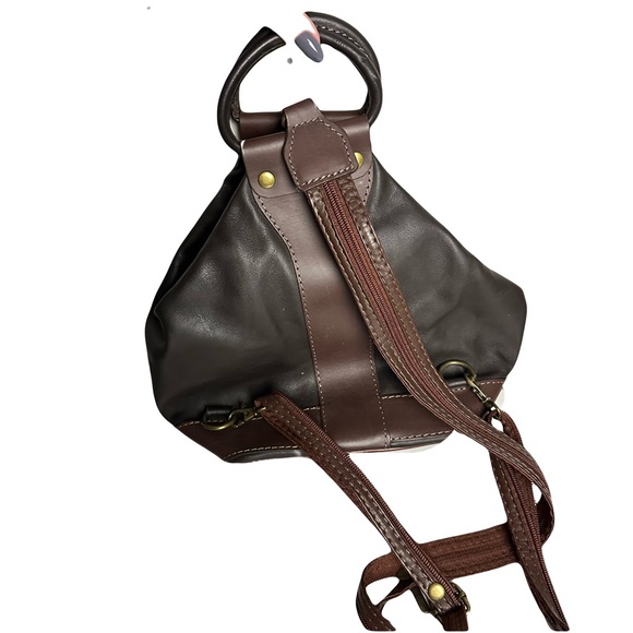 Brown Leather Women\'s Backpack